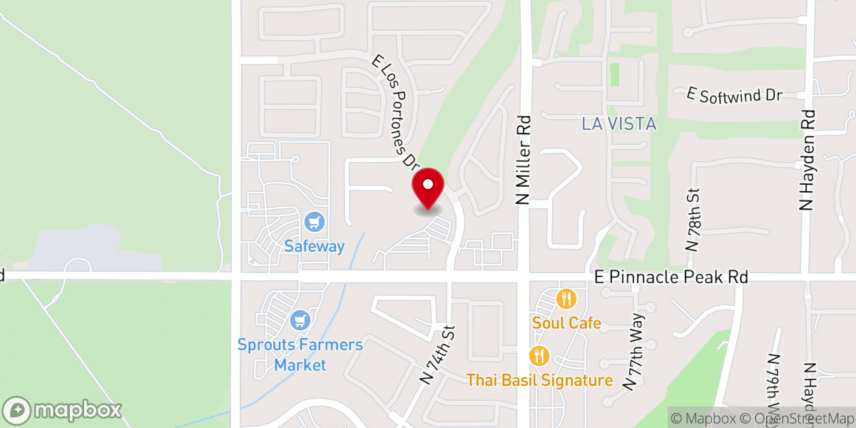 Map showing location of NorthWay Baptist Church