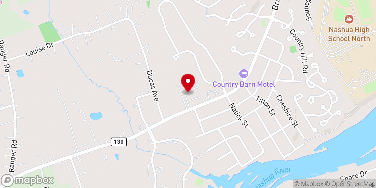 Map showing location of Nashua Hanmaum Korean Church