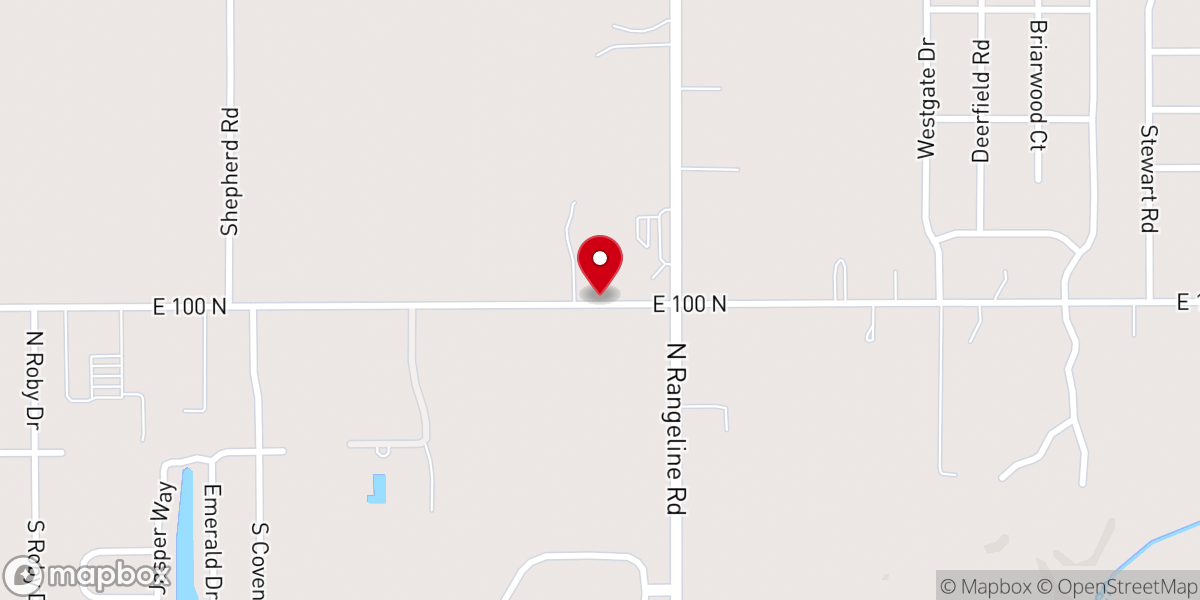 Map showing location of Redeemer Baptist Church
