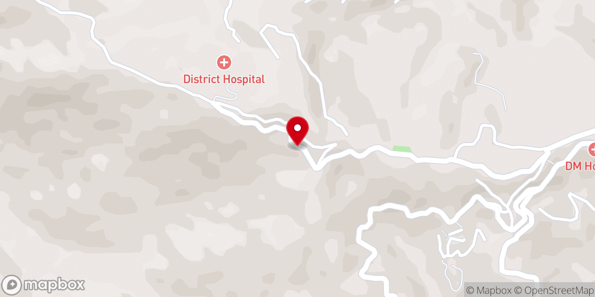 Map showing location of Gospel Baptist Church