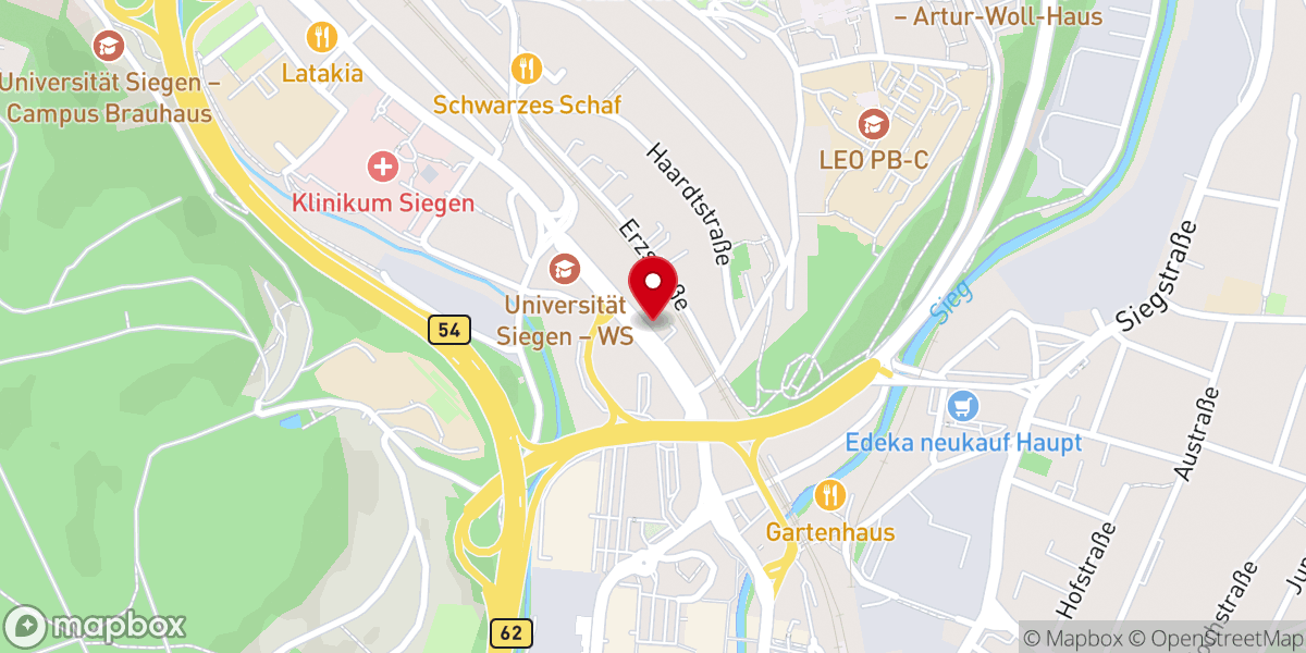 Map showing location of Urchristliche Gemeinde Siegen