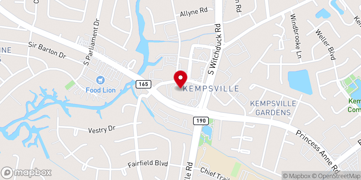Map showing location of Emmanuel Episcopal Church
