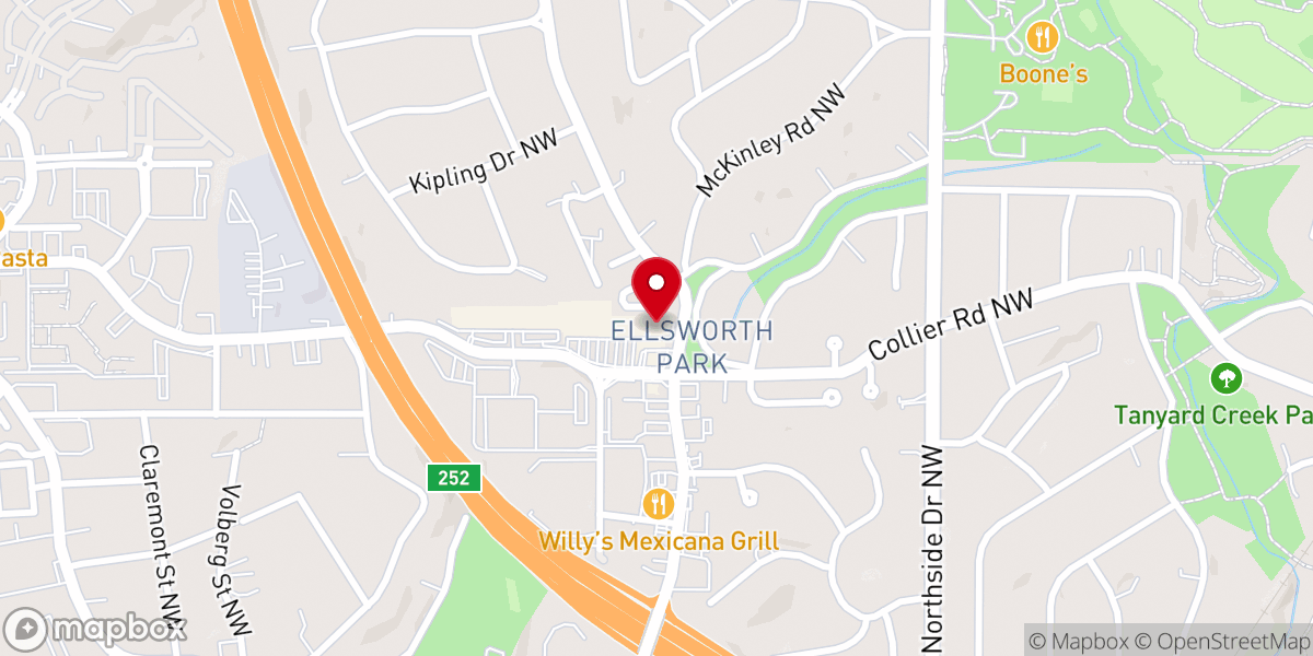 Map showing location of Vision Center Inc