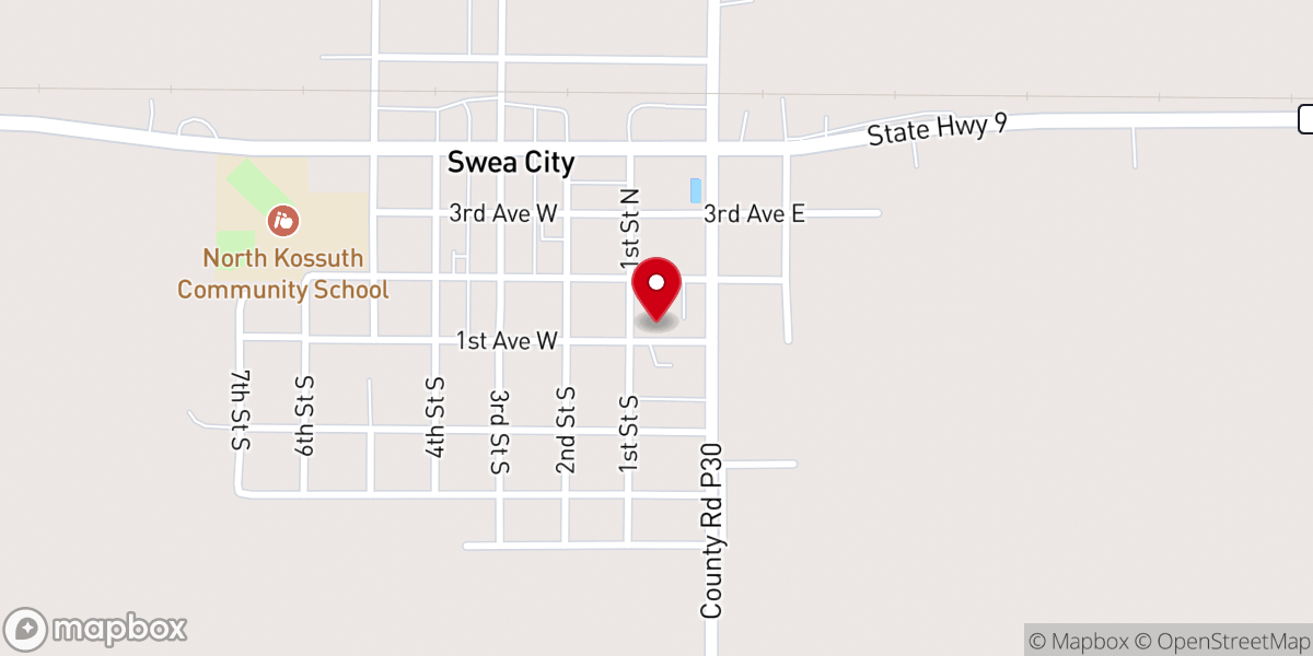 Map showing location of Immanuel Lutheran Church