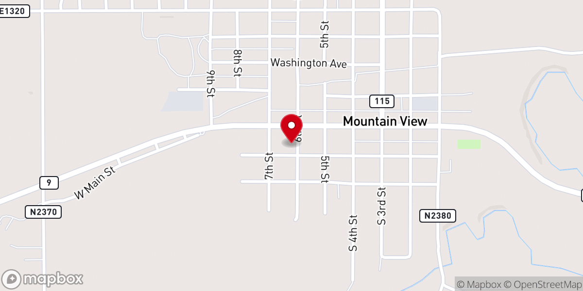 Map showing location of Pentecostal Holiness Church