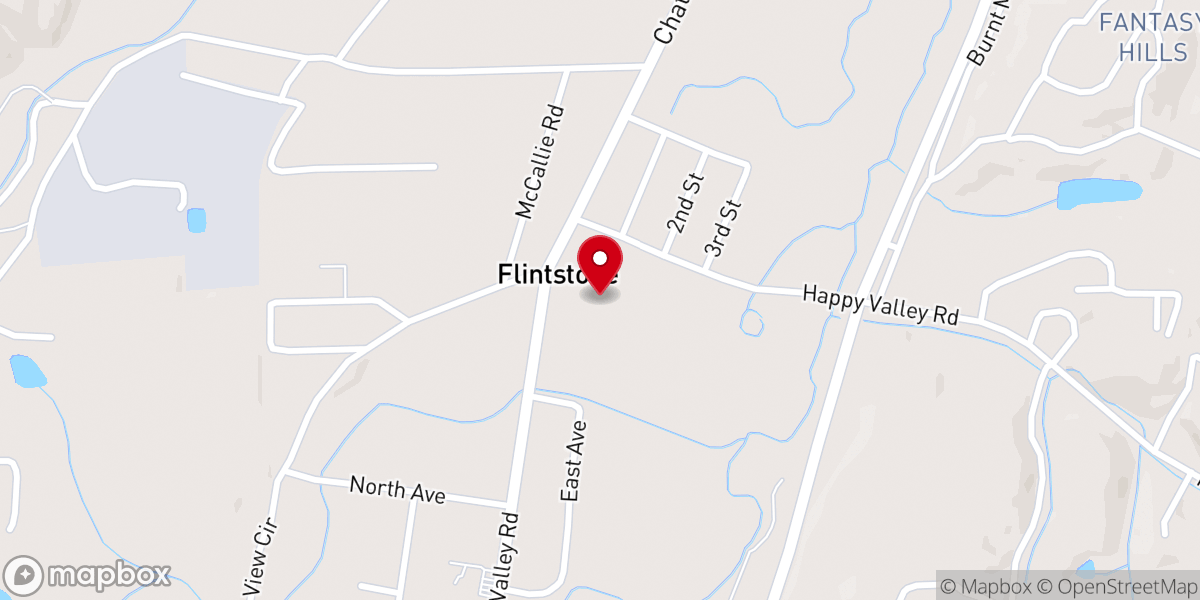 Map showing location of Chattanooga Valley Church of the Nazarene