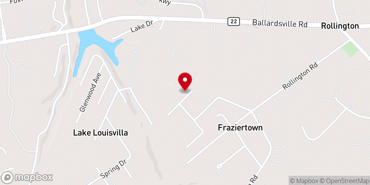 Map showing location of Sycamore Chapel United Methodist