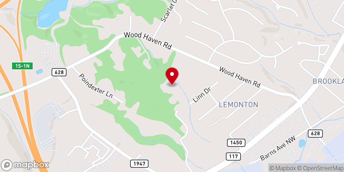 Map showing location of Cornerstone Church