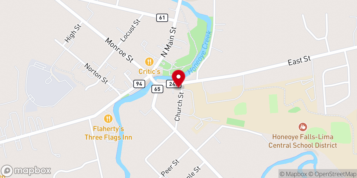 Map showing location of United Methodist