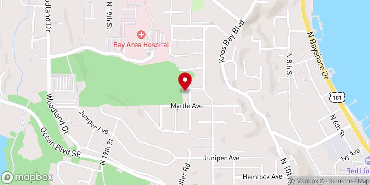 Map showing location of Christ Lutheran Church & School
