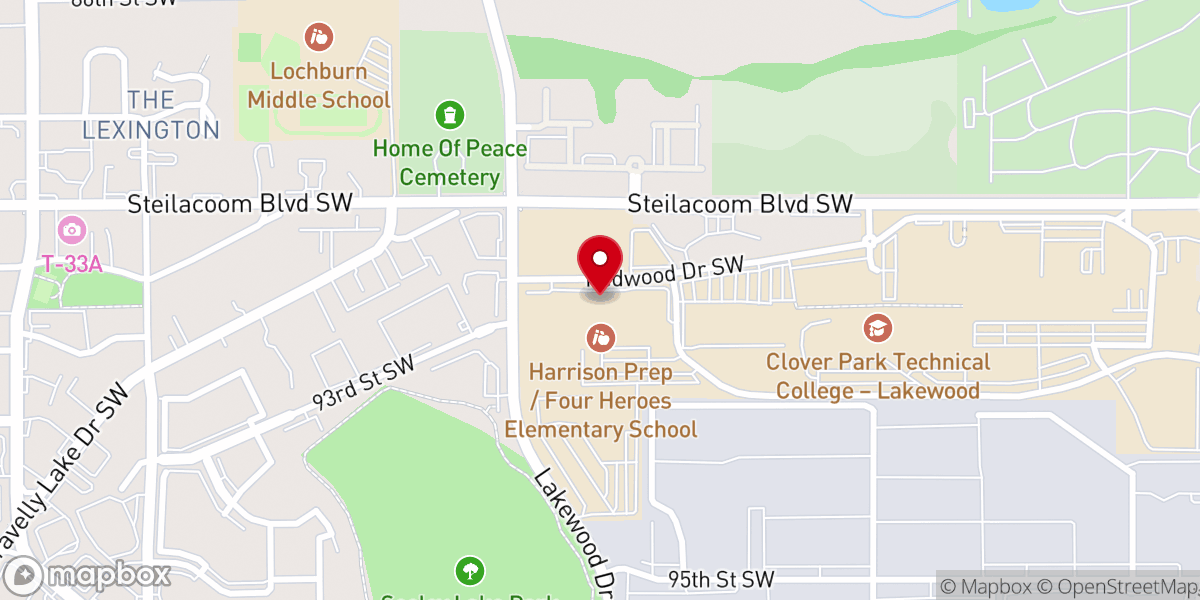 Map showing location of Sound Life Church - Lakewood Campus
