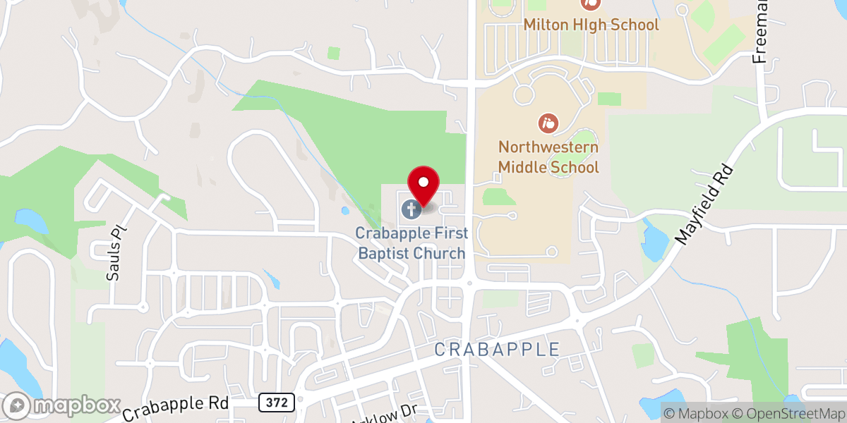 Map showing location of Milton Community Church