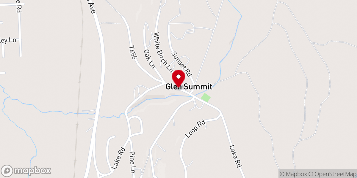 Map showing location of Glen Summit Chapel