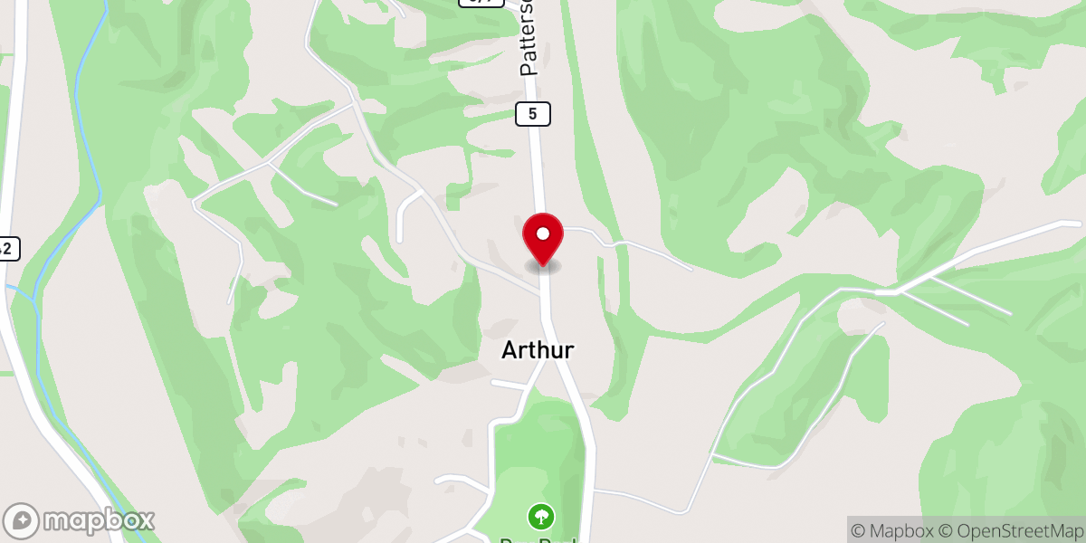 Map showing location of landmark holiness tabernacle