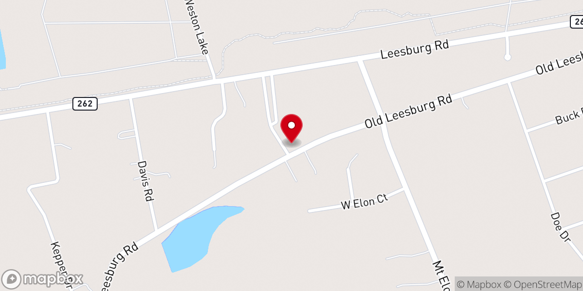 Map showing location of Mount Olive Baptist Church