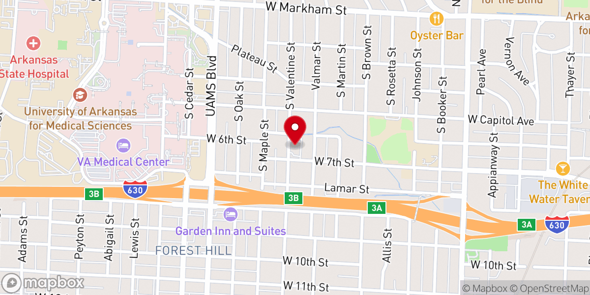 Map showing location of St Peter Missionary Baptist Church
