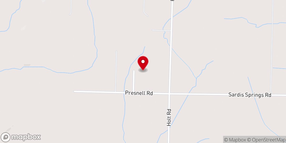 Map showing location of Holt Road Baptist Church