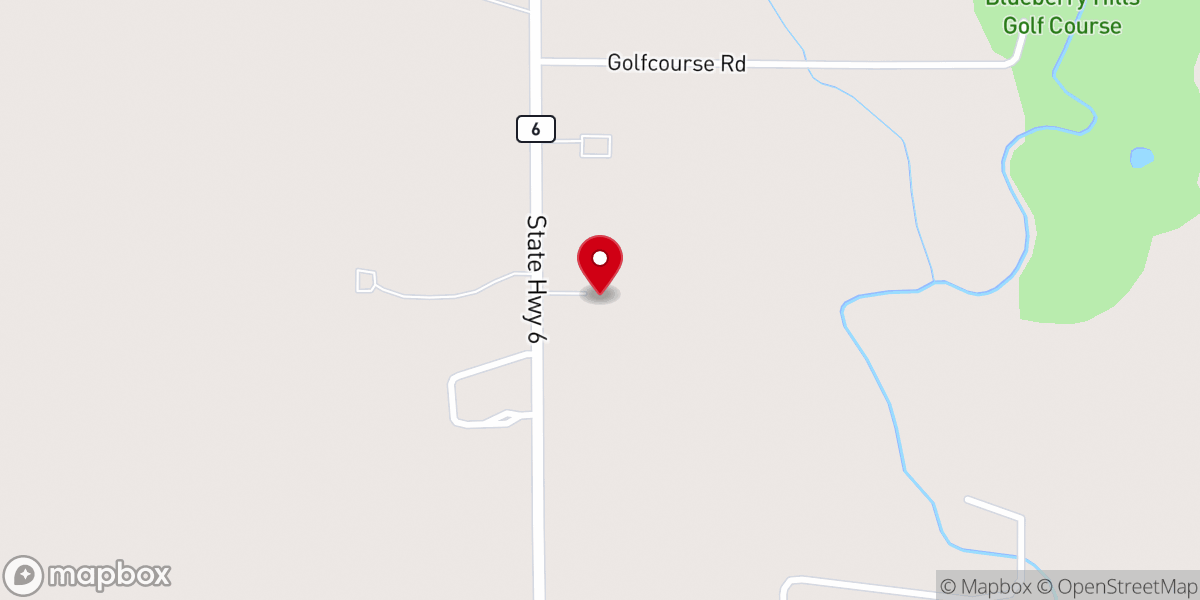 Map showing location of Deer River Bible Church
