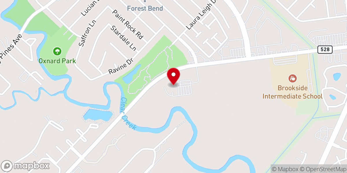 Map showing location of Clear Creek Community Church - 528 Campus