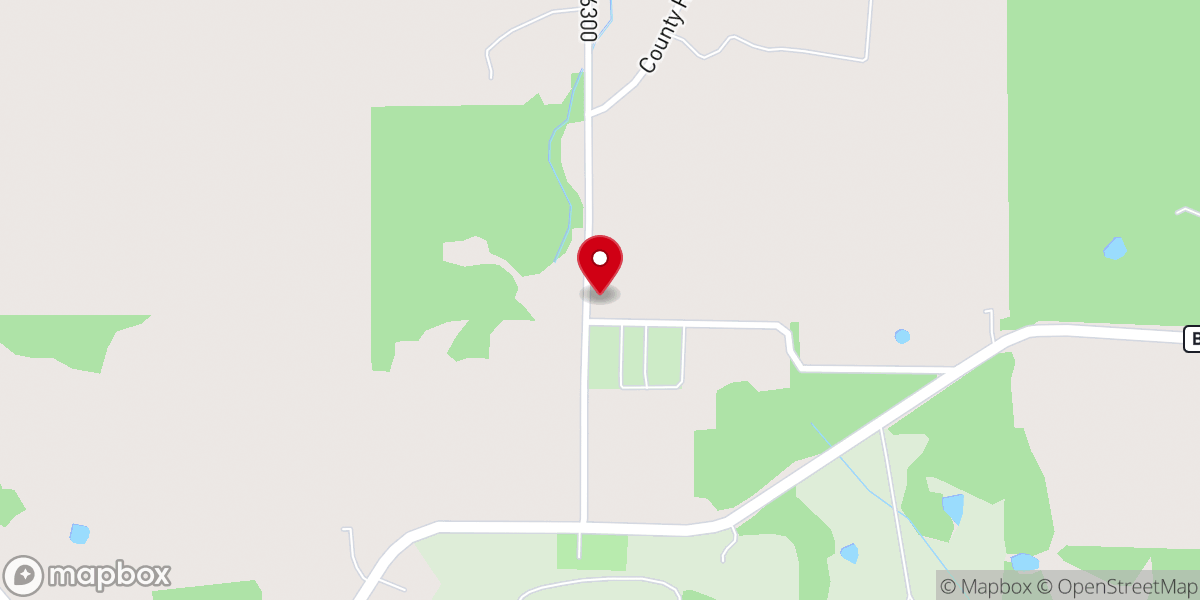 Map showing location of Jadwin Church of Christ