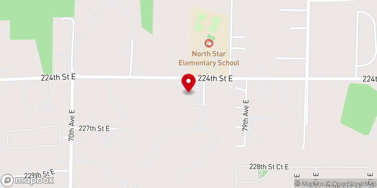 Map showing location of Rainier View Christian Church Graham