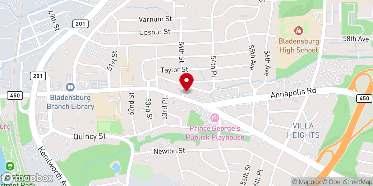 Map showing location of Harvest Intercontinental Church - DC
