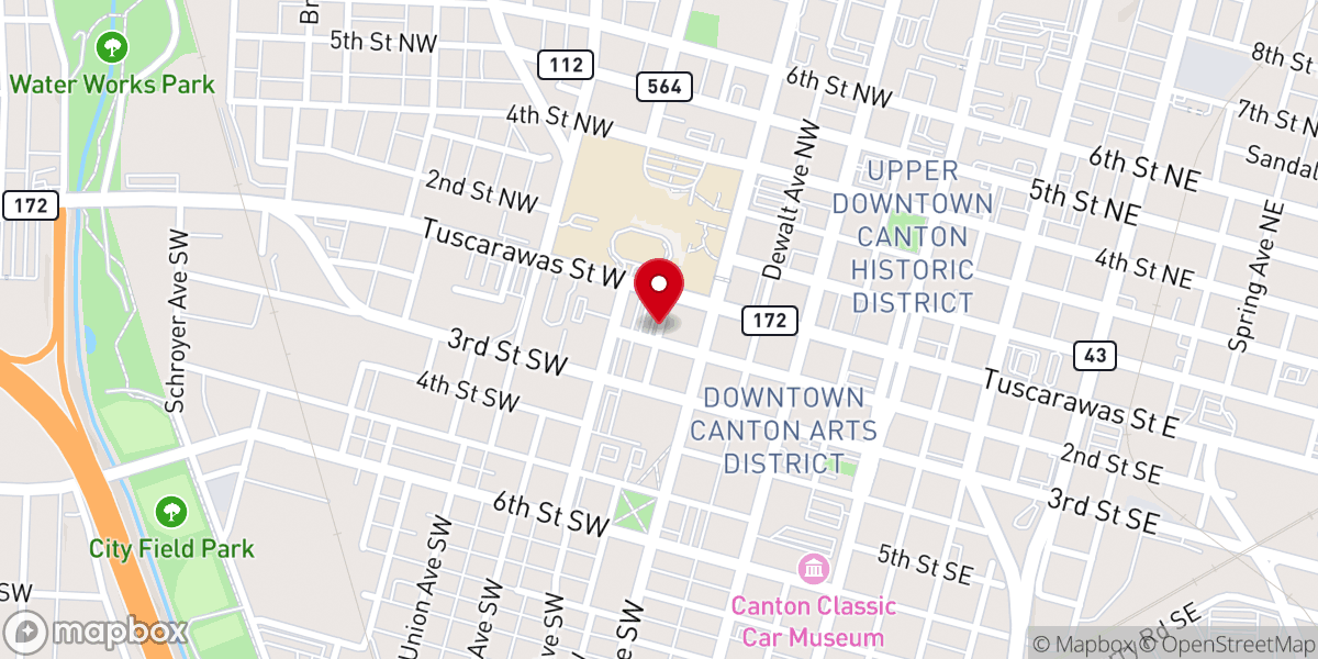 Map showing location of Christ Presbyterian Church