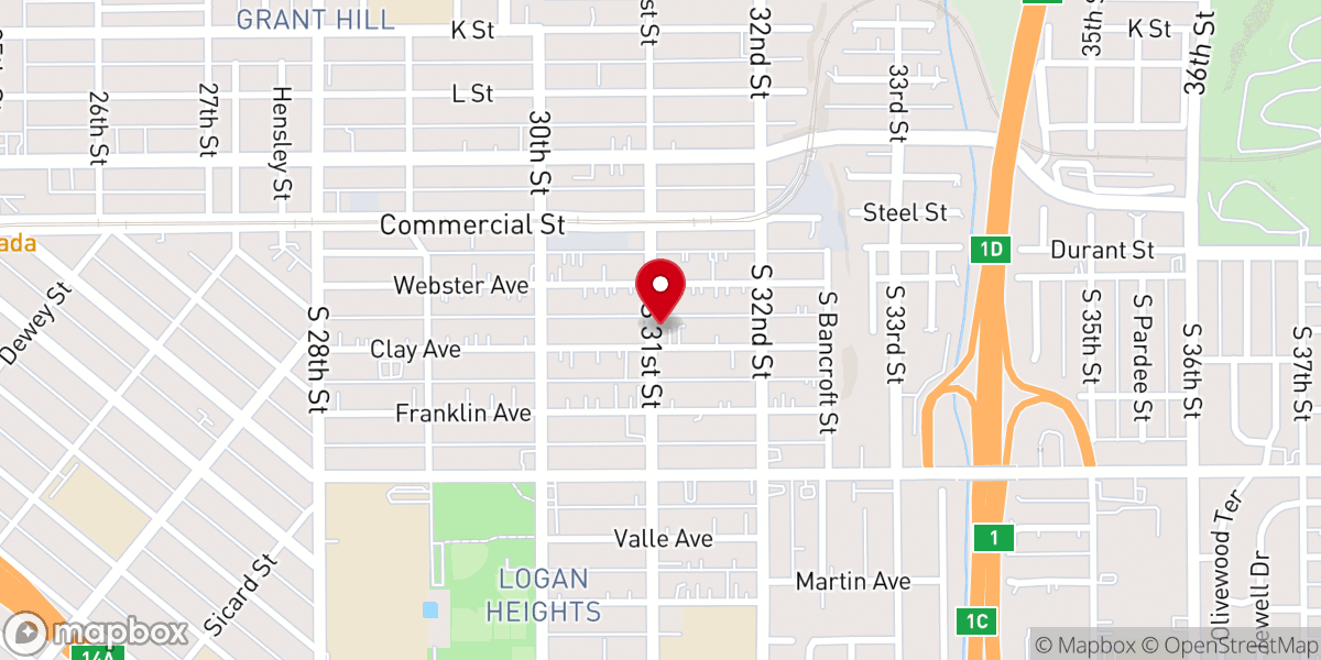 Map showing location of Antioch Ministries