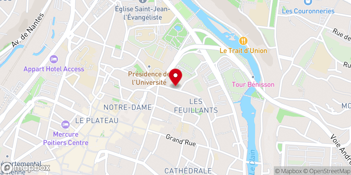 Map showing location of Les messagers de l'oeuvre du Sacré-Coeur