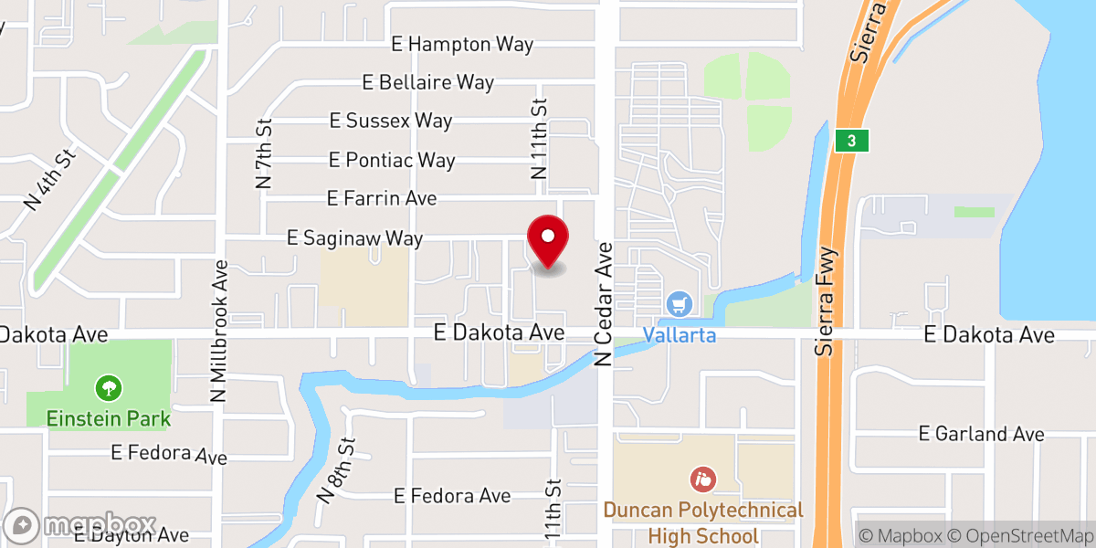 Map showing location of Saint James Episcopal Cathedral
