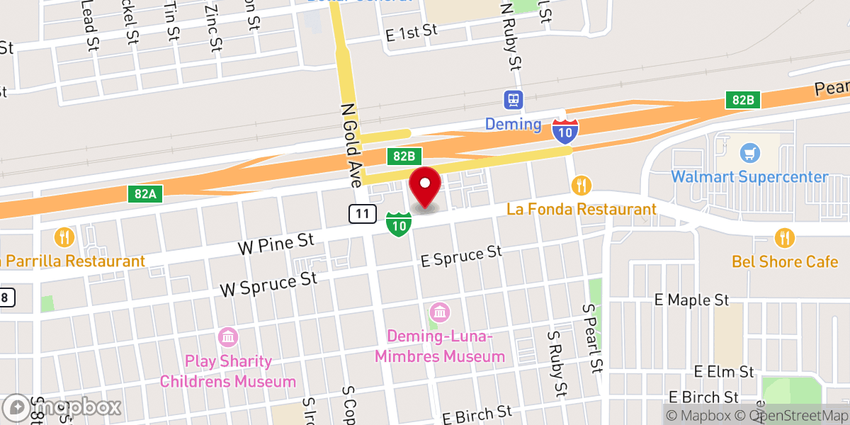 Map showing location of Salvation Army Hall
