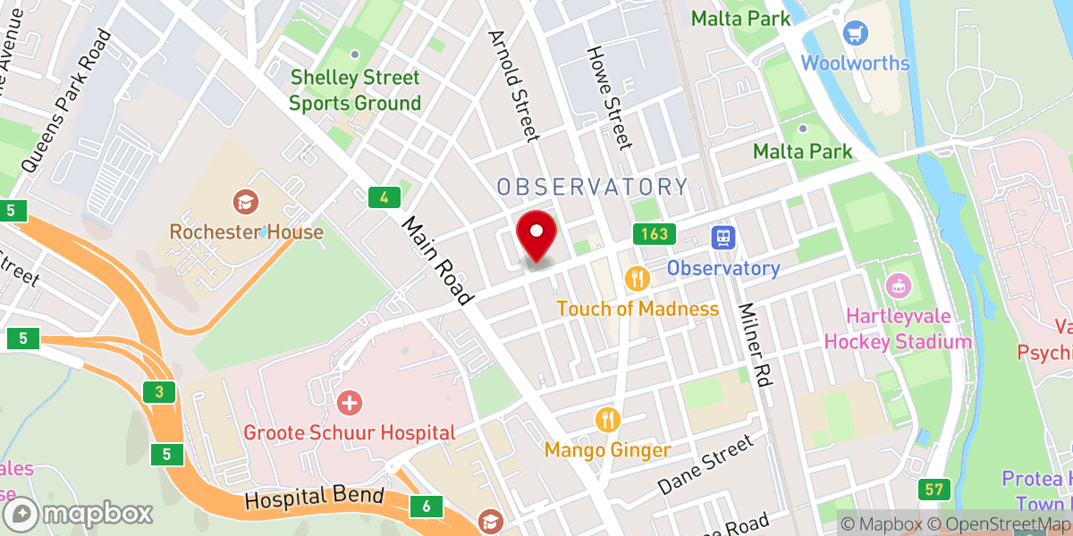 Map showing location of Catholic Church of The Holy Name