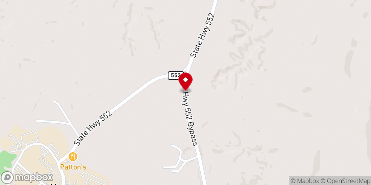 Map showing location of Salem Methodist Church