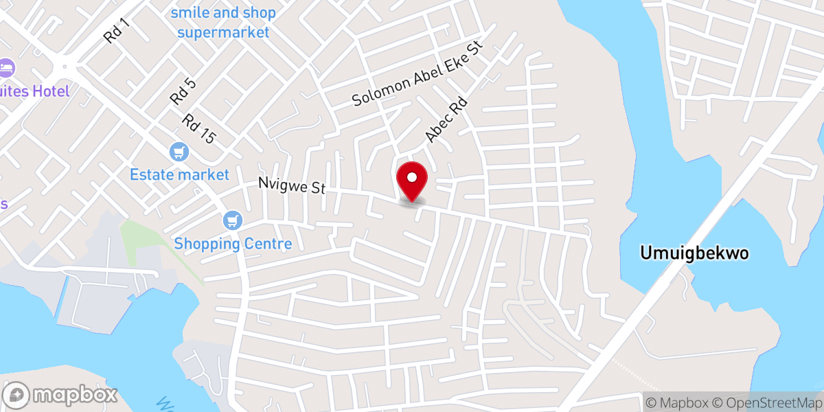 Map showing location of rccg