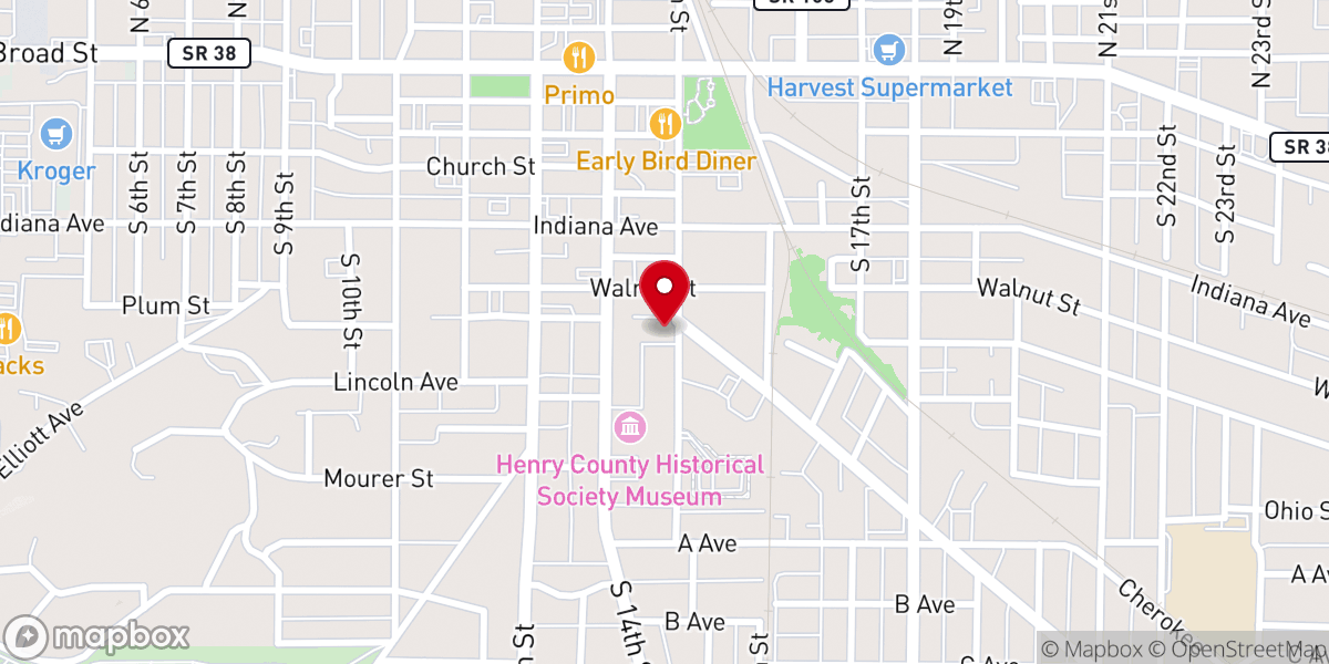 Map showing location of The House Church