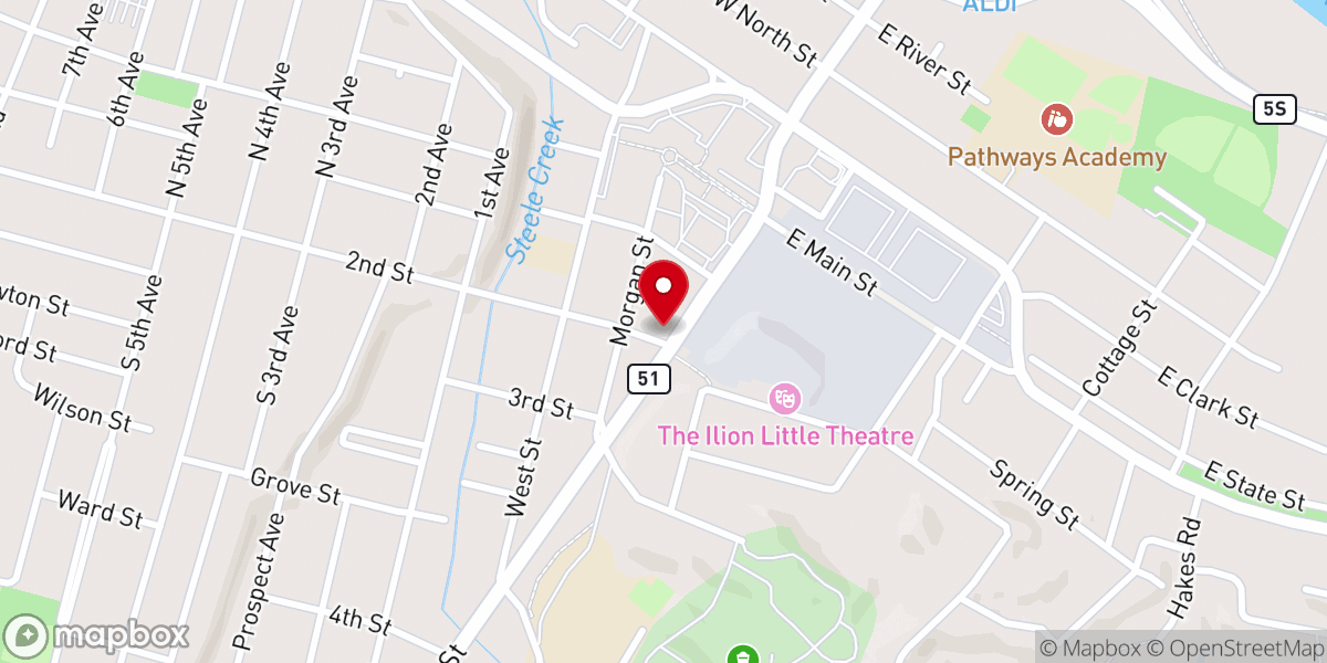 Map showing location of River Valley Church