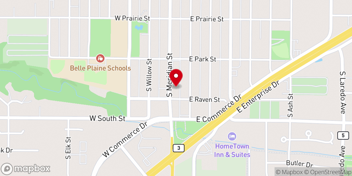 Map showing location of Lutheran Home Association Corporation Office