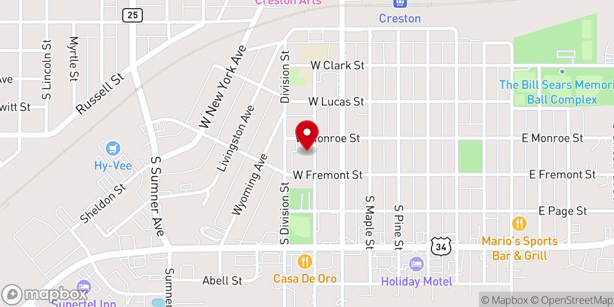 Map showing location of Abundant Life Family Church