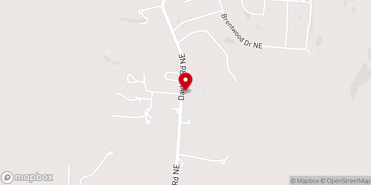 Map showing location of Rise Christian Church