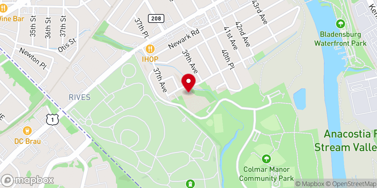 Map showing location of New Covenant Church Of-Lord