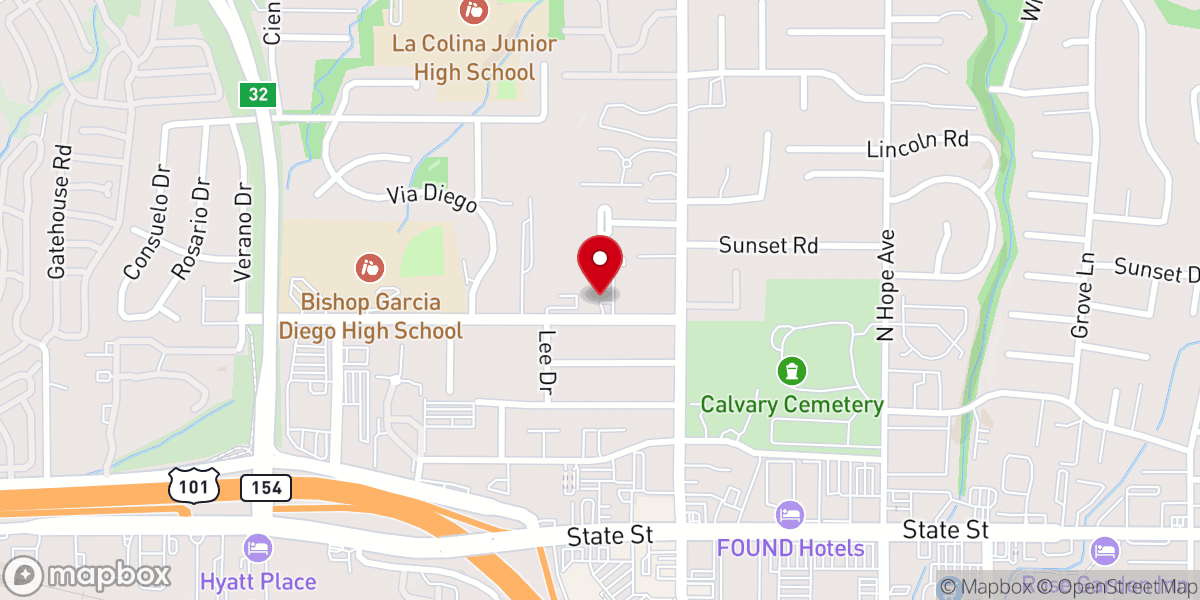 Map showing location of Saint Mark United Methodist Church