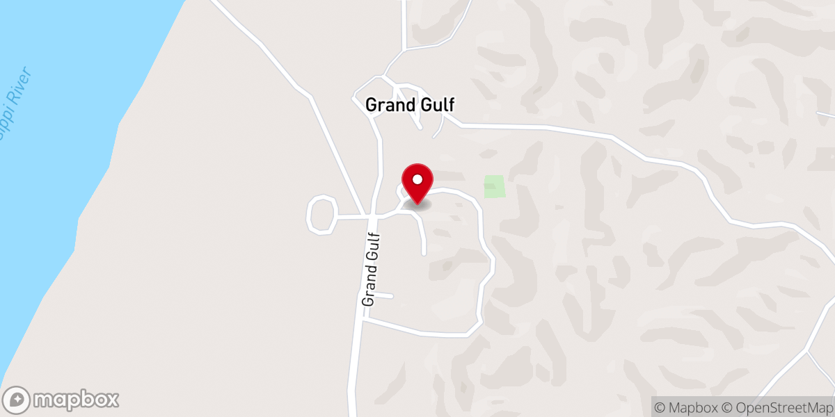 Map showing location of Sacred Heart Roman Catholic Church (Port Gibson, Mississippi)