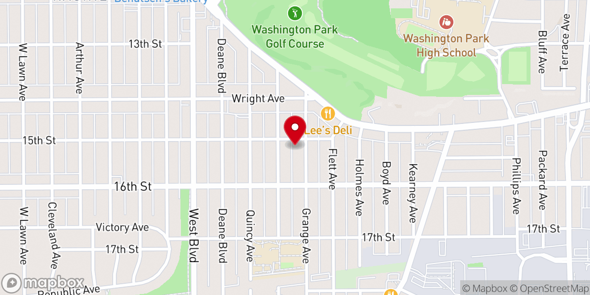 Map showing location of Higher Dimension Church