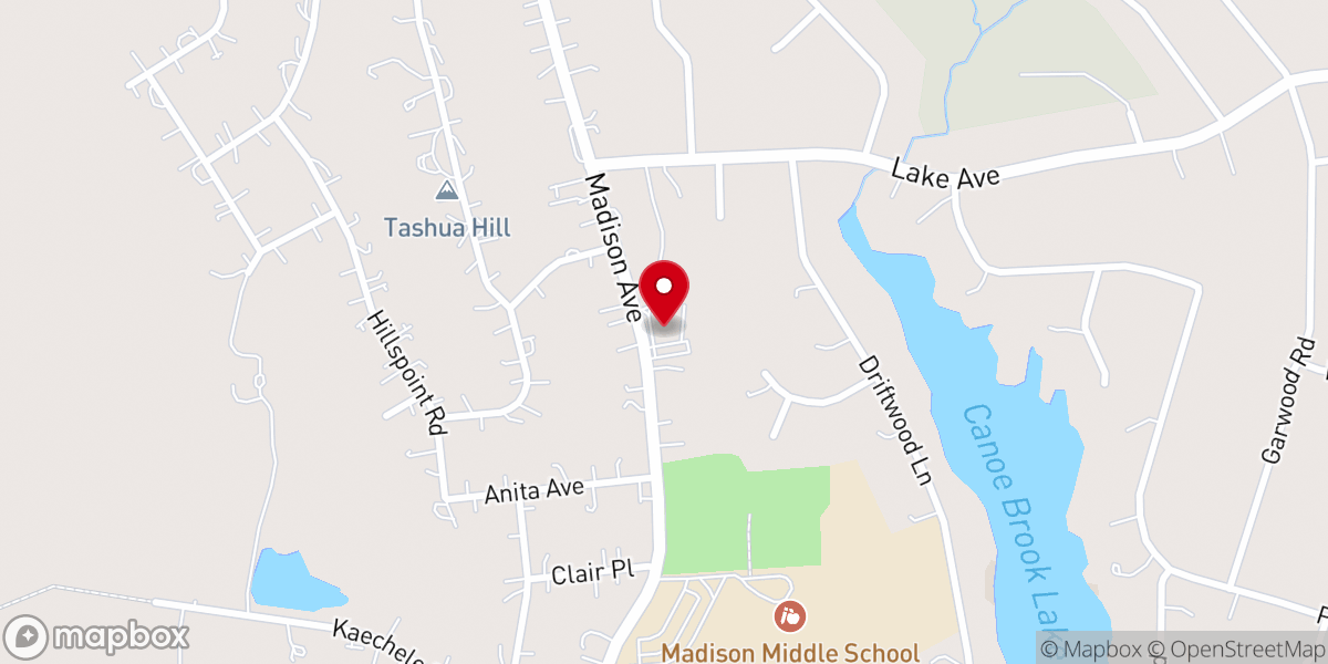 Map showing location of Christ the King Roman Catholic Church