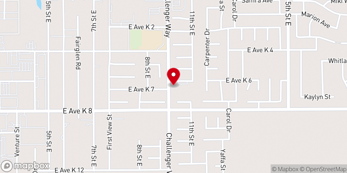 Map showing location of Life Church