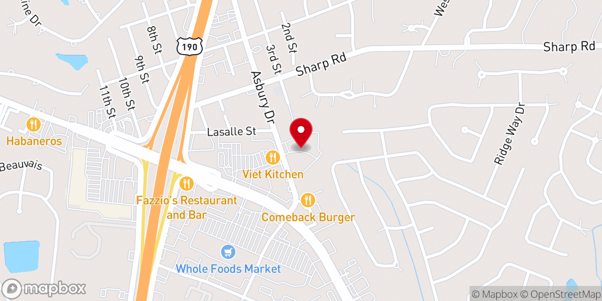 Map showing location of My Night Church