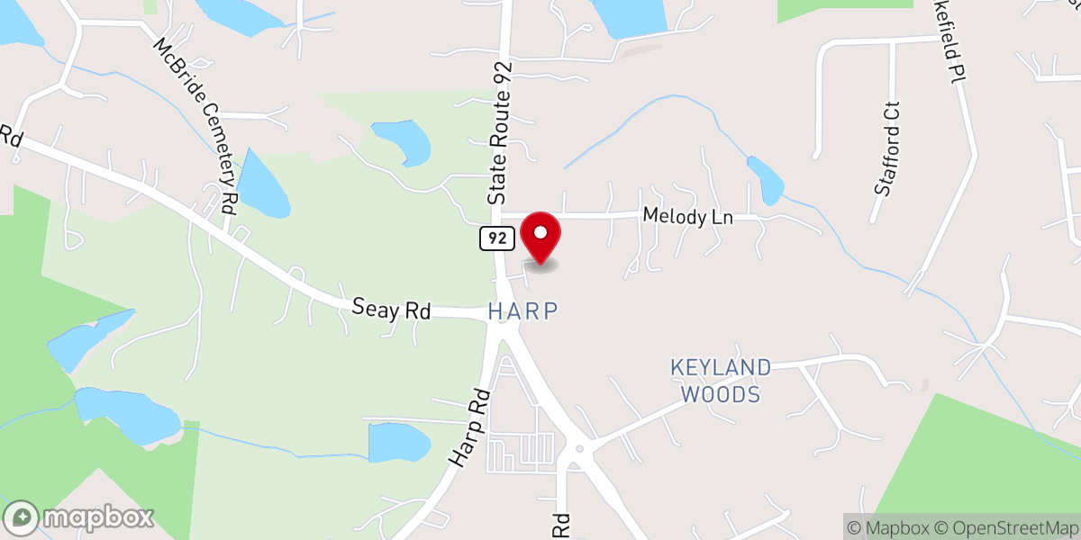 Map showing location of Christ Chapel Community Church