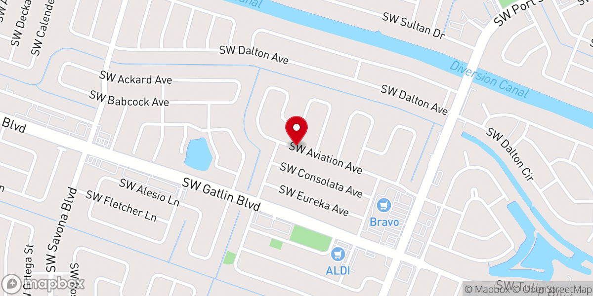 Map showing location of Pinnacle of Faith Ministry