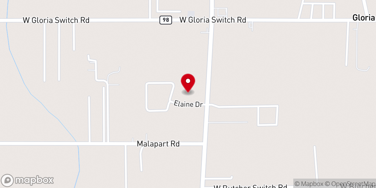 Map showing location of Liberty Baptist Church