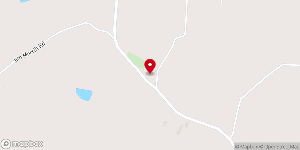 Map showing location of Shady Grove Baptist Church